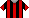 Scarlet / Black Striped shirts