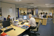 Photograph depicting ESFA open office
