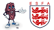california raisins mascot and ESFA shield