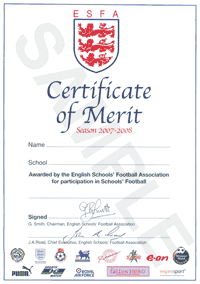 Football Award Certificates