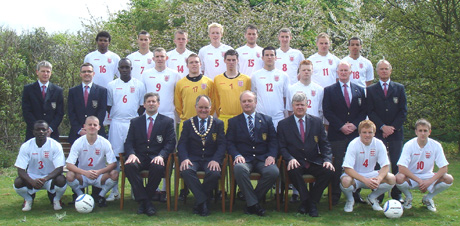 Photograph of The England Schoolboys' Under 18 Squad :: 2009 - 2010