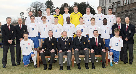 Photograph of The England Schoolboys' Under 18 Squad :: 2010 - 2011