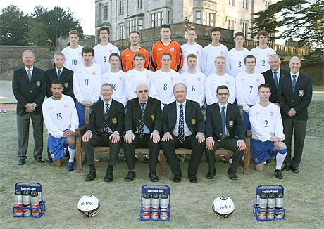 Photograph of The England Schoolboys' Under 18 Squad :: 2011- 2012