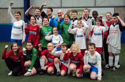 Players competing in the National Deaf Schools' Cup