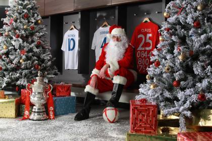 Santa Claus visits Wembley