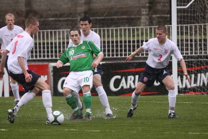 Northern Ireland v England - Action from 2010