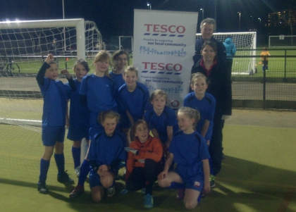 Lisle Marsden Primary School, Grimsby - winners of the Humberside U11 Tesco Girls Cup