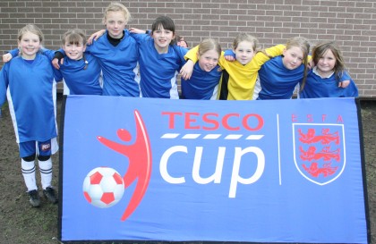 Parklands Primary School, winners of the Sussex U11 Tesco Girls' Cup 2012