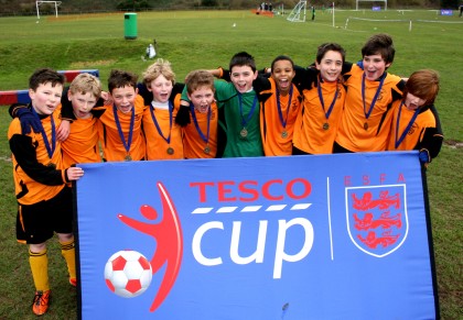 St Bernadette's Primary School, winners of the Sussex U11 Tesco Small Schools' Cup 2012