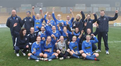 Filton College U18 Girls' Team celebrate with ESFA Under 18 Colleges' Trophy