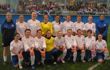 England U15 Girls pictured v Scotland in Glasgow April 2011