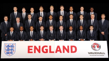 England Euro 2012 Official Squad Photo