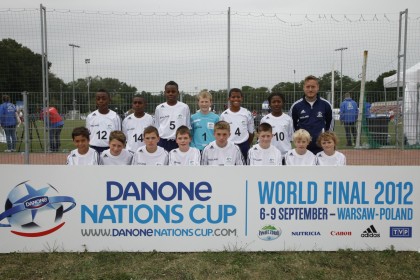 Team England at the Danone Nations World Cup in Poland 2012
